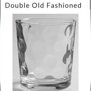 Vintage Pasabahce Mirage Dot Double Old Fashion Glasses set of 4
